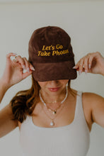 Load image into Gallery viewer, Let's Go Take Photos Corduroy Hat