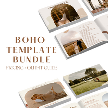 Load image into Gallery viewer, Boho Pricing Guide + Outfit Guide Template Bundle