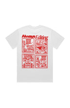 Load image into Gallery viewer, Always Editing Red Tee
