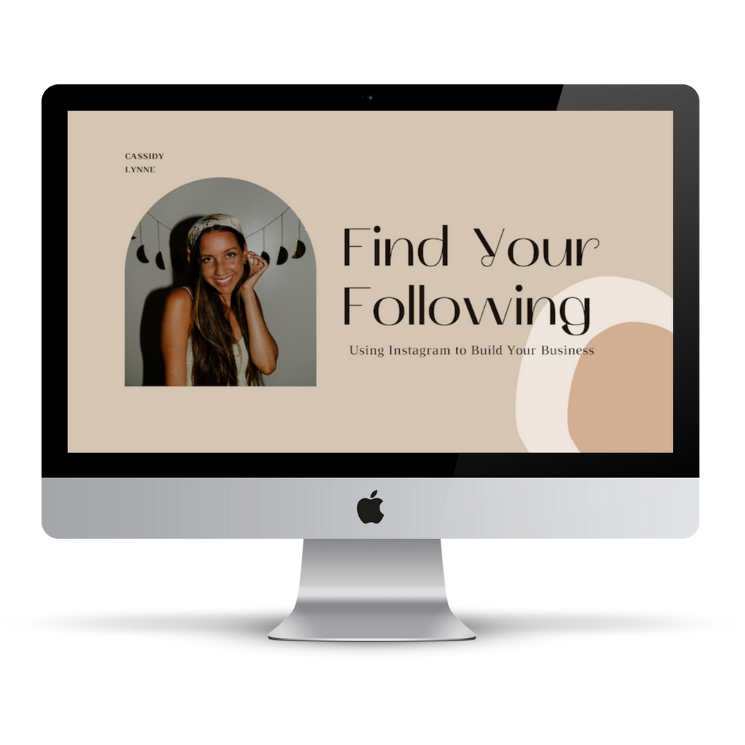 Find Your Following: Instagram Course