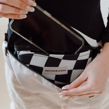 Load image into Gallery viewer, Fanny Pack For Photographers Neutral Tan and White
