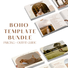 Load image into Gallery viewer, Boho Pricing Guide + Outfit Guide Template Bundle
